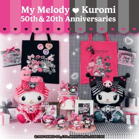My Melody 50th and Kuromi 20th Anniversary Lottery Launches June 27 with Exclusive Art and Giant Plush Prizes